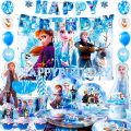 Elsa Frozen theme paper plate 10 paper cup 10 and Paper Serviette 10 Set. 