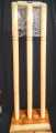 Sports Cricket lether /hard ball  Wooden Stump With Wicket base/stand for indoor/outdoor. 