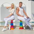 Retractable Folding Stool for Camping Fishing Height Adjustable - Banco Portable Plastic Collapsible Telescoping Stool Seat Chair. 