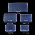 Mini Plastic Durable Strong Box Rectangular Box Dustproof Jewelry Storage Case Container Translucent Box Packing small Storage. 