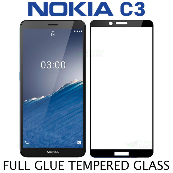 Lazada Nokia C3 Cover Price Nokia C3 Full Cover Tempered Glass