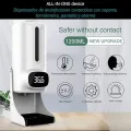 Automatic Hand Sanitizer Alcohol Disinfect Soap Dispenser with Thermometer Infrared Thermometer and Dispenser - K9 Pro. 