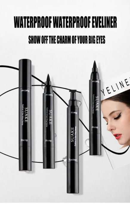 Suake Waterproof Liquid Seal 2 in 1 Eyeliner Pen For Women