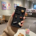 Cute 3d bear For Samsung  A03s A04 A05s A06 A07 A10s A11 A12 A13 A14 A15 A16 A17 5G A20 A30s A21s A50 A51 A52 A54 A55 A56 M13 M14 M21 M31 M32 S7 Edge S8 S9 Plus S10 S20 FE S21 S22 S23 S24 S25 Ultra Back Cover for girls. 