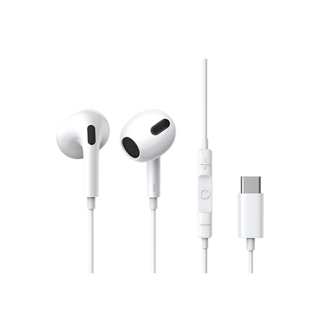 Type C EarPods Type C Earphone Wired with Mic In-ear Stereo Super Bass for handsfree iPhone Earpod headset Headphone Handsfree