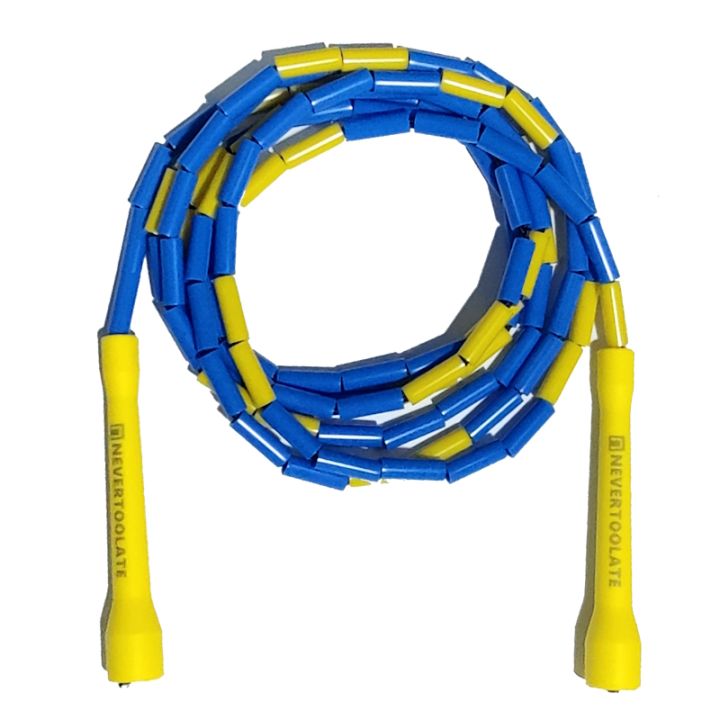 LibiNEVERTOOLATE%204.5MM%20core%20150%20gram%20heavy%20beaded%20coach%20chris%202.9m%20hard%20bead%20beaded%20rope%20fitness%20freestyle%20skipping%20jump%20rope%20-%20Image%204