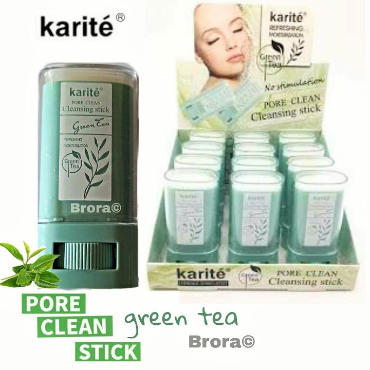 Karite Refreshing & Moisturizing  Green Tea Pore Clean Cleansing Stick