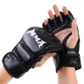 UFC MMA Thick Boxing Gloves Taekwondo Sports Leather Half Finger Glove Muay Thai Glove Sandbag Gloves Professional TKD Training Equipment. 