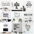 Motivational Phrases Quotes Sentences Home Vinyl Wall Sticker Decor For School Company Office Study Room Decoration Wall Decals. 