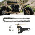 Chain Breaker Tool High Strength Easy Operation Motorcycle Chain and Chain Breaker Kit Rust Proof for Motorsports Bike. 