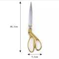 Senior Tailor Scissors - Stainless Steel  (Golden Handle). 