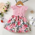 1-5 Years Little Girl Princess Dress Clothing Baby Girl Sleeveless Floral Fashion Dress Children Girl Daily Holiday Clothes. 