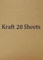 20 Sheets Size A5 Brown Kraft Chipboard Heavy Cardstock Blank White Cardboard Thickness 1.5mm. 