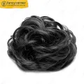 Curly Hair Band Hair Bun Combining Styling For Women Hair Bun. 