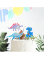 Dinosaur Birthday Candle,0-9 Blue Number Candle for Dinosaur Theme Party Decoration, Number Candle for Cake Top. 