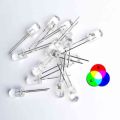 LED Diode 5mm ,RGB colors LED,  change color,RGB slow flashing LED,5/10/20/30/40/50/60/70/80/90/100pcs. 