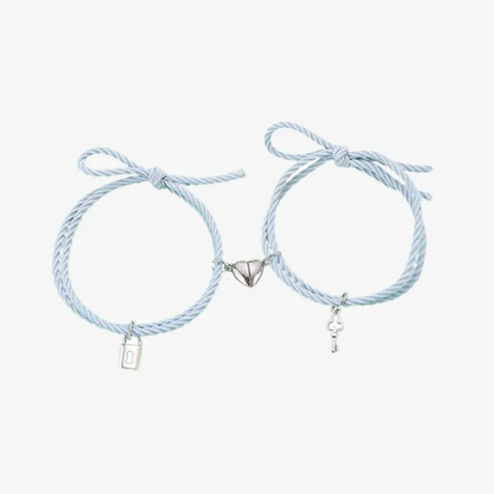 2Pcs%20Minimalist%20Key%20Lock%20Love%20Pendant%20Bracelets%20Couple%20Magnetic%20Bracelets%20for%20Lovers%20Jewelry%20Accessories%20-%20Image%209