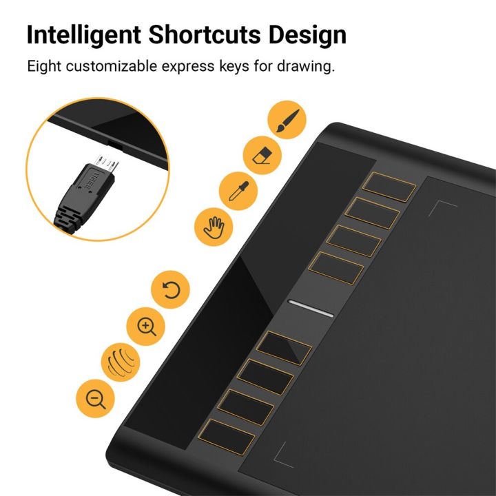 UGEE%20M708%20V3%20Graphics%20Drawing%20Tablet%2010X6%20Inch%20Digital%20Pen%20Tablets%20with%208%20Shortcuts%208192%20Levels%20Compatible%20Android%20Windows%20-%20Image%205