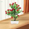 Artificial Fruit Tree Bonsai Lifelike PP Material Table Centerpiece for Indoor Outdoor Sturdy. 