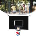 Basketball Hoop Attachment for Trampolines Universal Baseboard with Ball Adjustable Ropes for All Ages Practice Kids Backyard Outdoor Sports. 