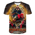 New Marvel Spiderman T Shirts Summer Fashion Short-sleeved 3d Printed Sports Tops Tees Boys Girls Round Neck T-shirts Trapstars. 