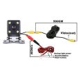 4 LED Vehicle Reverse Camera With Night Vision Waterproof With Cables. 
