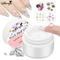 Monja 15ml Nail Art Strong Stuck Drill Glue Decoration Clear Point Drill Gel Rhinestone Jewelry Adhesive Glue DIY Manicure Tools. 