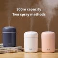 300ml USB Cool Mist Maker Air Humidifier USB Cool Mist Sprayer Portable 300ml Electric Air Humidifier Aroma Oil Diffuser with Colorful Night Light for Home Car. 