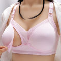 Plus Size Breastfeeding Maternity Nursing Bra Feeding Underwear For Pregnant Women Silk Bra. 
