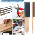 File Card Brush Steel Card File Brush Cleaner Remove Chip Metal Bits Cleaning 8.26 Inch Length, 2 Pieces. 