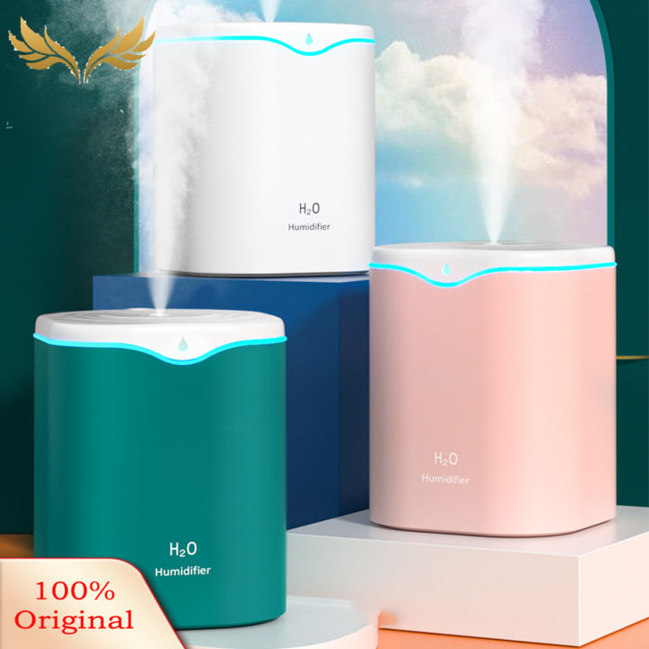USB Humidifier 2 Mist Modes Large Capacity Multipurpose Quiet 2L Cool Mist Humidifier for Home Office Car