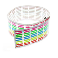 Car Windshield LED Sound Activated Equalizer Shown Plastic 45x11CM Car Neon EL Light Music Rhythm Flash Lamp Sticker. 