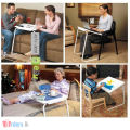 Table Mate II Folding TV Tray Table and  office Table Home Table Student Study table with 6 Height and 3 Angle Adjustments TV Tray. 