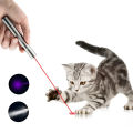 【ALLGOOD】3 in 1 USB Rechargeable Red Dot Laser Light Super Laser Pointer Pen Cat Pet Toy Red UV Flashlight. 
