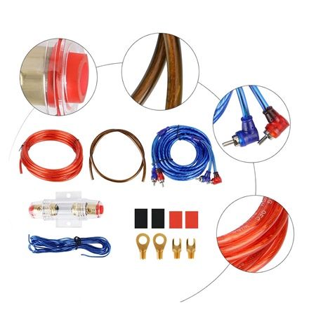 Amplifier%20Cable%20Set%20Connection%20Set%20Power%20Amplifier%20Cable%208GA%20Car%20Audio%20Wire%20Wiring%20Fuse%20Holder%20Fork%20Cable%20Lugs%20AGU%20Fuse%20-%20Image%205