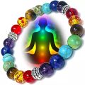 7 Chakra Jewelry Set Crystal Pendant Necklace Chakra Lava Rock Stone Bead Bracelets for Women Men Reiki Healing Meditation Yoga. 