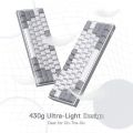 Redragon K617 FIZZ 60% RGB Gaming Mechanical Keyboard – Linear Red Switches | White / Grey. 