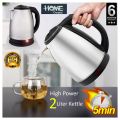 Stainless Steel Electric Kettle 1.8L 1500W PTC-07889 Thermometer Hot Water Boiler Home Heater Jug With Warranty.. 