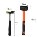 LMDZ 16 Styles Craft Carving Hammer Handle Nylon Mallet Punching Cutting Tools For Stamping Sew Leather Cowhide. 