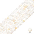 3/4/6mm Natural White Shell Beads Mother Of Pearl Loose Round Beads For Necklace Bracelet Earring DIY Jewelry Making 15'' 38cm/Strand. 