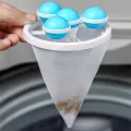 Washing Machine Hair Filter Floating Pet Fur Lint Hair Removal Catcher Reusable Mesh Dirty Collection Pouch Cleaning Balls. 