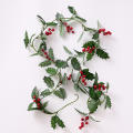 Berries Artificial Decoration Leaves Garland Christmas. 