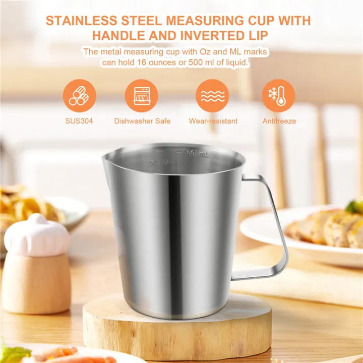 Stainless%20Steel%20Measuring%20Cup%20with%20Handle%20and%20Pour%20Lip,%20Metal%20Pitcher%20with%20Oz%20and%20ML%20Marking,%2016OZ/500ML%20-%20Image%205