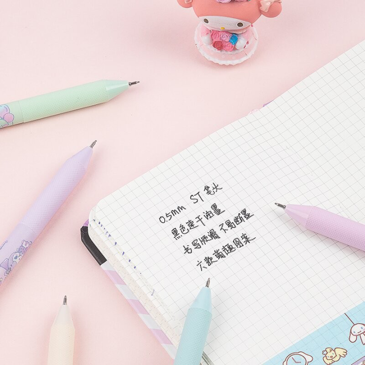 %E3%80%90The%20Quiet%20Page%E3%80%91Guangbo%202pcs/set%20Kt82056-K%20Sanrio%20Hello%20Kitty%20My%20Melody%20Kuromi%20Neutral%20Pen%200.5mm%20Gel%20Pen%20Black%20Ink%20Supplies%20School%20Stationery%20-%20Image%204