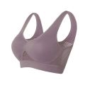 Plus Size S-4XL Women Seamless Bra Underwear Lady Push Up Gathers Sports Brassiere Paded Vest Top Bra. 