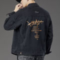 Smoky Gray Vintage Denim Jacket Men 2024 New Simple Trendy Loose All-Matching Work Clothes Denim Jacket. 