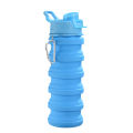 Collapsible Water Bottle, Foldable Cup, Portable Leak-Proof Silicone Sports Travel Outdoor Bottle with Lid. 