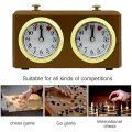 2X Mechanical Chess Clock Analog for Chess Game Timer Clock Official Clocks No Battery Needed. 