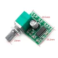PAM8403 2x3W Audio Mini Digital Stereo Power Amplifier Board 5V Power Audio Class D Amplifier Module With Volume Control 1Pcs. 