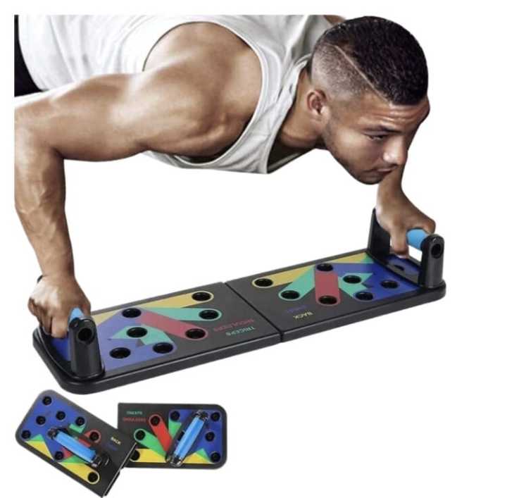 Foldable Push-Up Board - Versatile Home Gym Equipment for Total Body Workouts